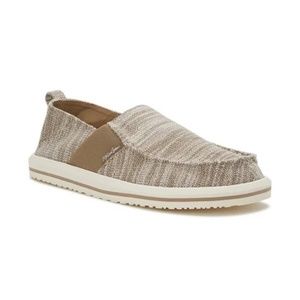 Men's Slip-On Beach Loafers/ Men's Casual Slip-on Loafers Stretch Shoes, Khaki